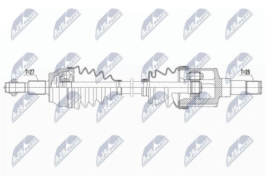 Nty Drivaksel NTY NPW FR 164