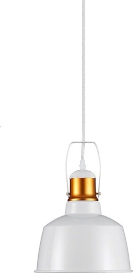 Aluminiums skjerm Pendel lampe   hvit E27