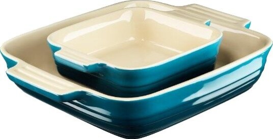 Le Creuset Classics Ildfast form 2 stk 23+13 cm Deep Teal