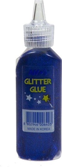 Amos Glitterlim Blå