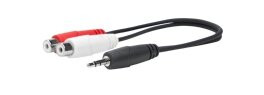 VivoLink - Lydkabel - RCA x 2 (hun) til stereo minijack (hann) - 20 cm - dobbel skjermet
