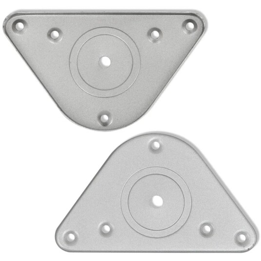 4 Bordben børstet nikkel - 870 mm 4 Bordben børstet nikkel - 870 mm