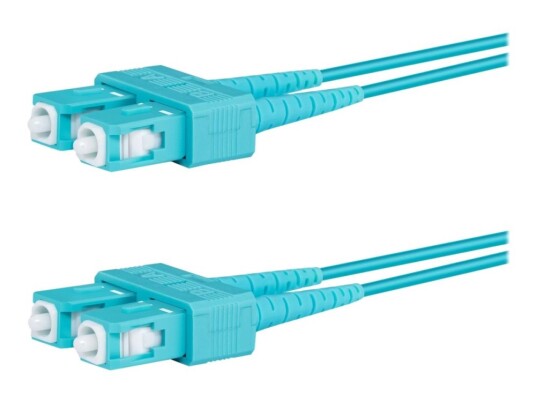 Lanview Patchkabel Sc/Upc Multimodus Hann Til Sc/Upc Multimodus Hann 1 M. 2 Mm Fiberoptikk Dupleks 50 / 125 My Om3 Halogenfri Akvamarin Lanview Patchkabel Sc/Upc Multimodus Hann Til Sc/Upc Multimodus Hann 1 M. 2 Mm Fiberoptikk Dupleks 50 / 125 My Om3 Halogenfri Akvamarin