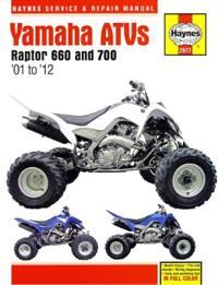Yamaha Raptor 660 & 700 Atvs (01 - 12) Haynes Repair Manual Av Alan Ahlstrand