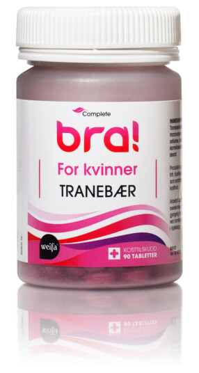 Complete Bra tranebær tabletter, 90 stk. Complete Bra tranebær tabletter, 90 stk.