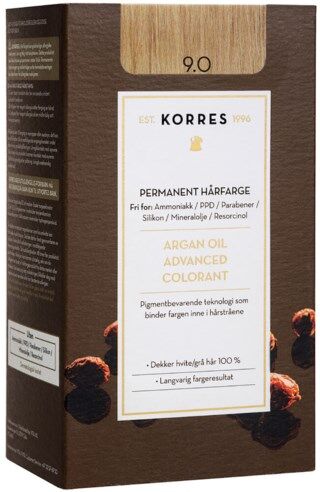 Korres Argan Oil Advanced Colorant 9.0 Very Light Blonde