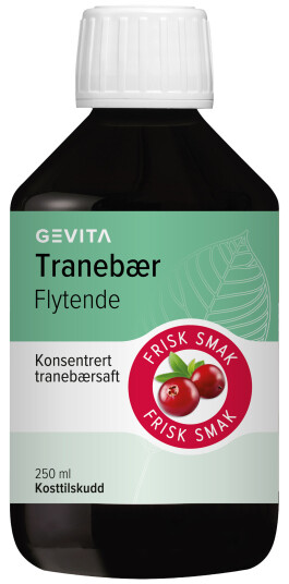 Gevita Tranebær Flytende, 250 ml Gevita Tranebær Flytende, 250 ml