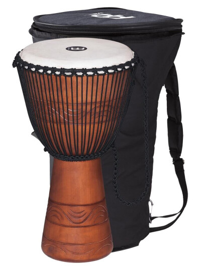 Meinl Adj2-L African Djembe, Large M/bag 12" Brun G