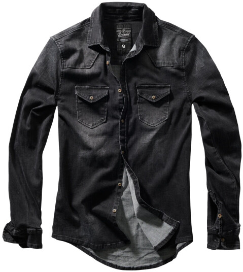 Brandit Riley Denim Skjorte XXL Svart