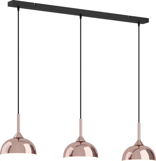 Lindby Rangina pendellampe, kobber, 3 lyskilder Lindby Rangina pendellampe, kobber, 3 lyskilder