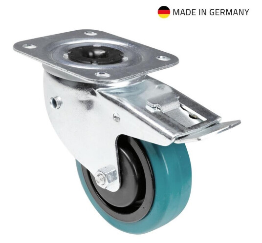 Tente 37038 Swivel Castor 100 Mm With Petrol Wheel, Brake