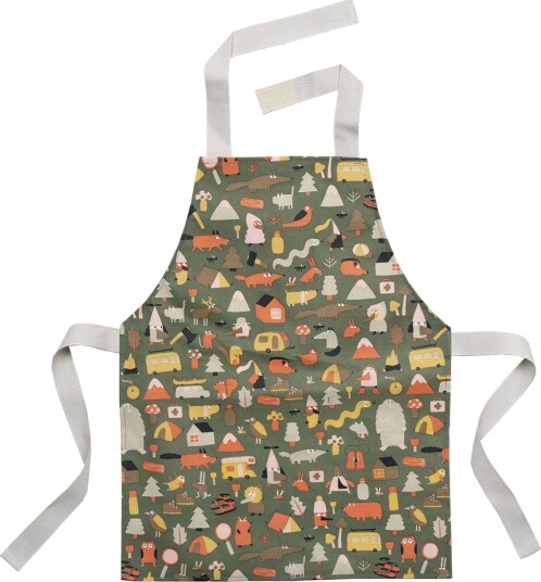 Petit Jour Paris Forkle Coated Army Grønn m. Fantasi Petit Jour Paris OneSize Forkle Petit Jour Paris Forkle Coated Army Grønn m. Fantasi Petit Jour Paris OneSize Forkle