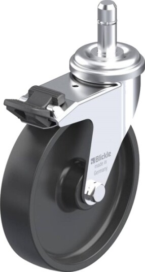 Blickle 847139 Lra-Poa 102G-Fi-Es Styrehjul Med Brems Ø 100 Mm Bæreevne (Maks.) 70 Kg