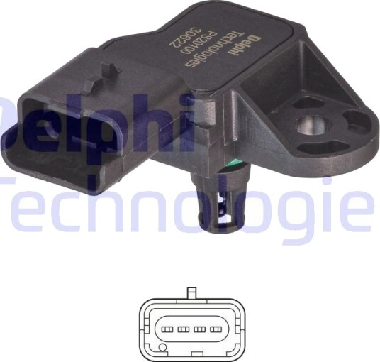 DELPHI PS20100-12B1 MAP-sensor DELPHI PS20100-12B1 MAP-sensor