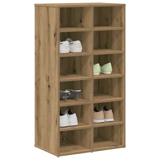 Skohylle artisan eik 54x34x100,5 cm konstruert tre 8721158434326 Skohylle artisan eik 54x34x100,5 cm konstruert tre 8721158434326