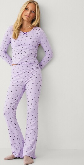Ellos Collection - Pysjsett i bomullsjersey - Lilla
