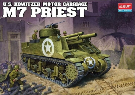 Academy M7 Priest Stridsvogn Byggesett 1:35