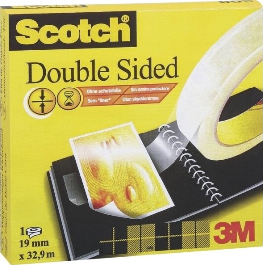 Scotch Dobbeltsidig Tape 665 Transparent L X B 22,8 M X 12,5 Mm 1 Stk