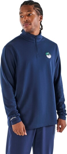 Malbon Flyer Midlayer Blå Golfgenser herre Navy X Large