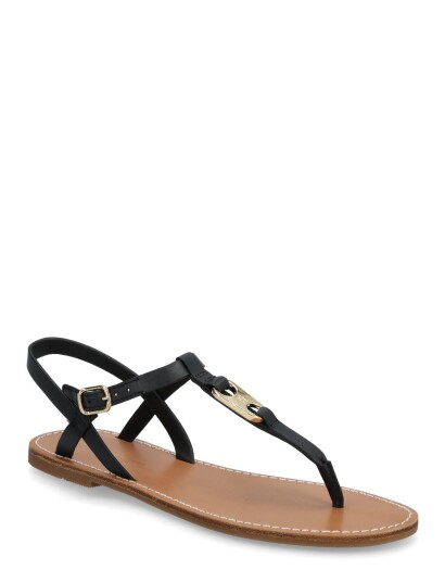 Tommy Hilfiger Leather Thong Sandal Black 41