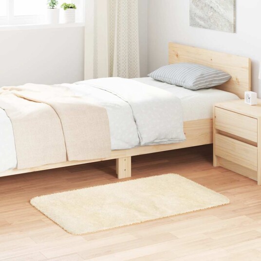Flossteppe med lang luv NAVARRA krem 60x100 cm polyester 8721158557933