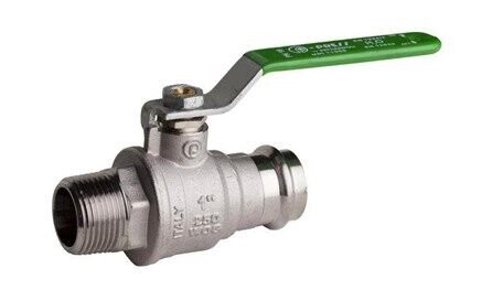 Pettinaroli Heavyduty fullway ball valve with press fittings ends press Pettinaroli Heavyduty fullway ball valve with press fittings ends press