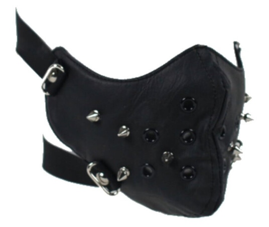 Halvmaske med nagler motorsykkel Bondage Halvmaske med nagler motorsykkel Bondage