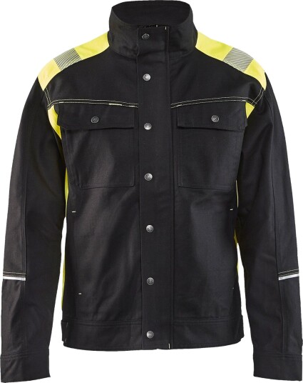 Blåkläder Jakke håndverk - Svart/Gul - 4XL