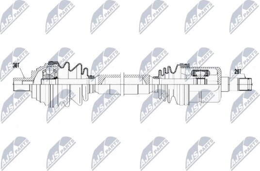 Nty Drivaksel NTY NPW VW 053