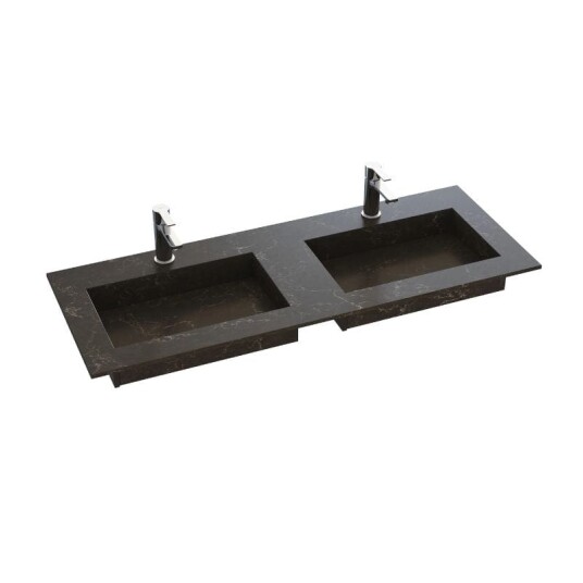 Dansani Inzo Angular Silestone B60-165xh1,20xd45,50cm Calypso 120cm Dobbel