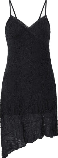 Gina Tricot Blondekjole Asymmetric lace dress Svart