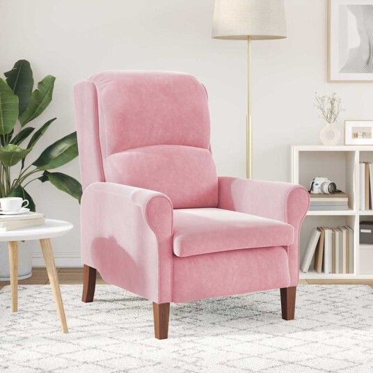  lenestol Rosa 76 x 94 x 102 cm Fløyel