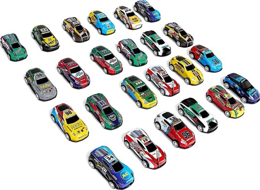 Alex"s Garage Trekk Opp-funksjon Racerbiler 24 Stk