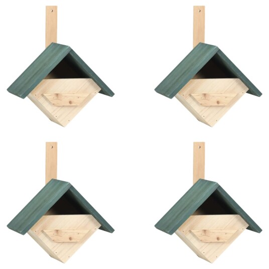 Fuglehus 4 Stk 24X16X30 cm Gran Fuglehus 4 Stk 24X16X30 cm Gran