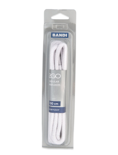 2GO 2Go Shoelace 489 - White - 100 cm