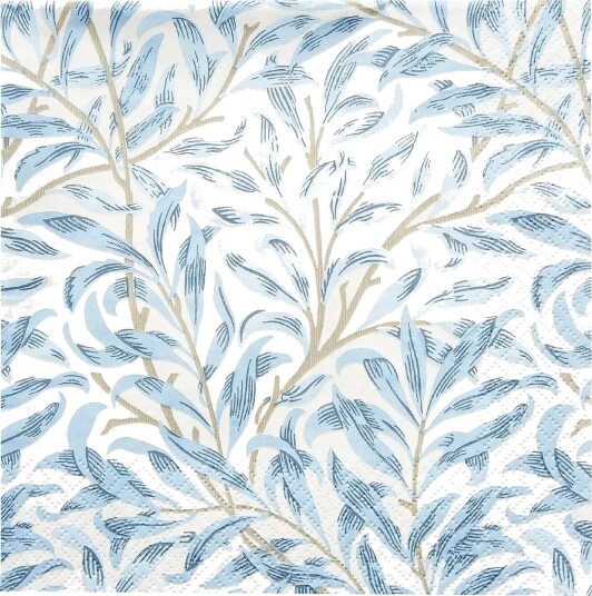 William Morris By havi William Morris Napkin Willow Bough Napkin   Blue   33X33CM