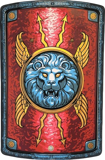 Liontouch Kostymer Roman Skjold Rød Liontouch OneSize Kostymer 30001LT-NC
