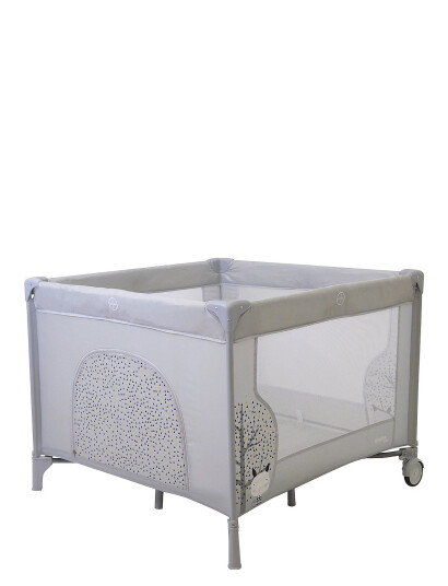 Asalvo Asalvo Playpen Nordic 99X99 Cm, Grey - Grey - ONE SIZE