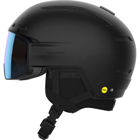 Salomon Driver Prime Sigphoto MIPS Skihjelm med Visir Black 59-62cm Salomon Driver Prime Sigphoto MIPS Skihjelm med Visir Black 59-62cm
