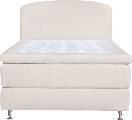 Oslo Lyx Sengpakke Kontinentalseng 120x200 cm Curved SengegavLys beige