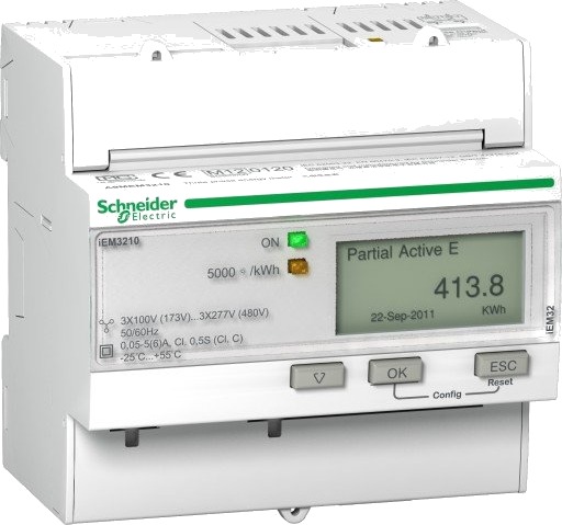 Schneider Electric Triphase kwh meter ct pulse mid (3606480481543)