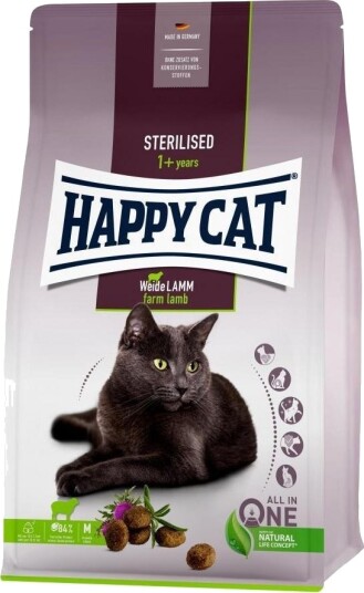 Happy Cat Sterilised Farm Lamb Tørrfôr Til Steriliserte Katter Lam 300 G