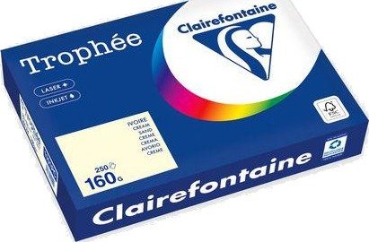 CLAIREFONTAINE Kopipapir TROPHEE A4 160g krem (250)