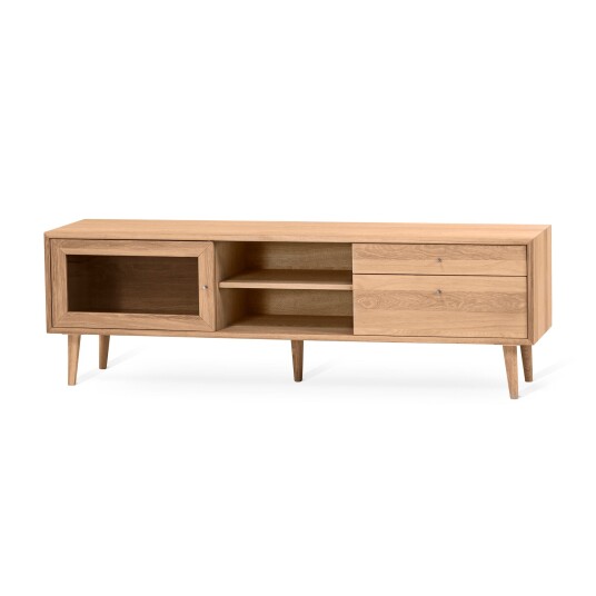 Torkelson Scandi mediebenk Oljet eik 160 x 39 cm Natur