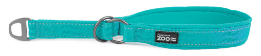 Rufus Hundehalsbånd Halv Jern 25 mm Turkis 45-55 cm