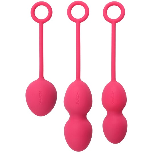 Svakom Nova Exercise Bekkebunnskuler 3 stk     - Rosa