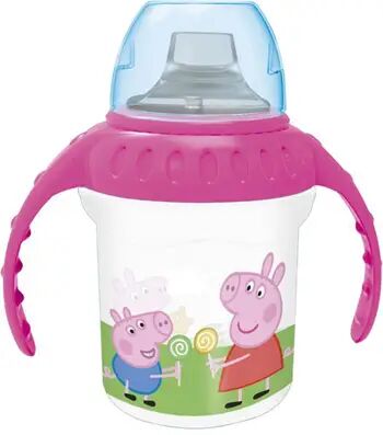 Licens Peppa Gris - Drikkekopp med lokk og håndtak - Peppa og Georg Gris