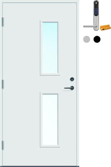 Ytterdør Bygg1 Stange med Yale Doorman Classic Home