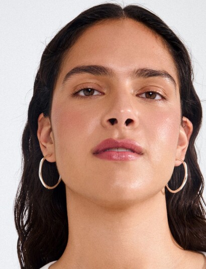 Pilgrim Haze Hoop Earrings Silver Plated Silver ONE SIZE Pilgrim Haze Hoop Earrings Silver Plated Silver ONE SIZE
