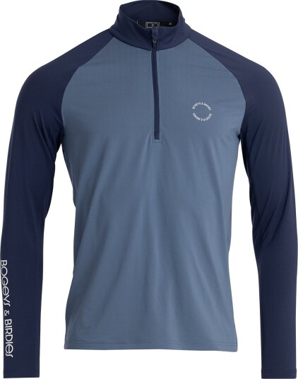 Bogeys & Birdies M Light Mid Layer LS Blå Golfgenser herre Indigo/Navy XX Large